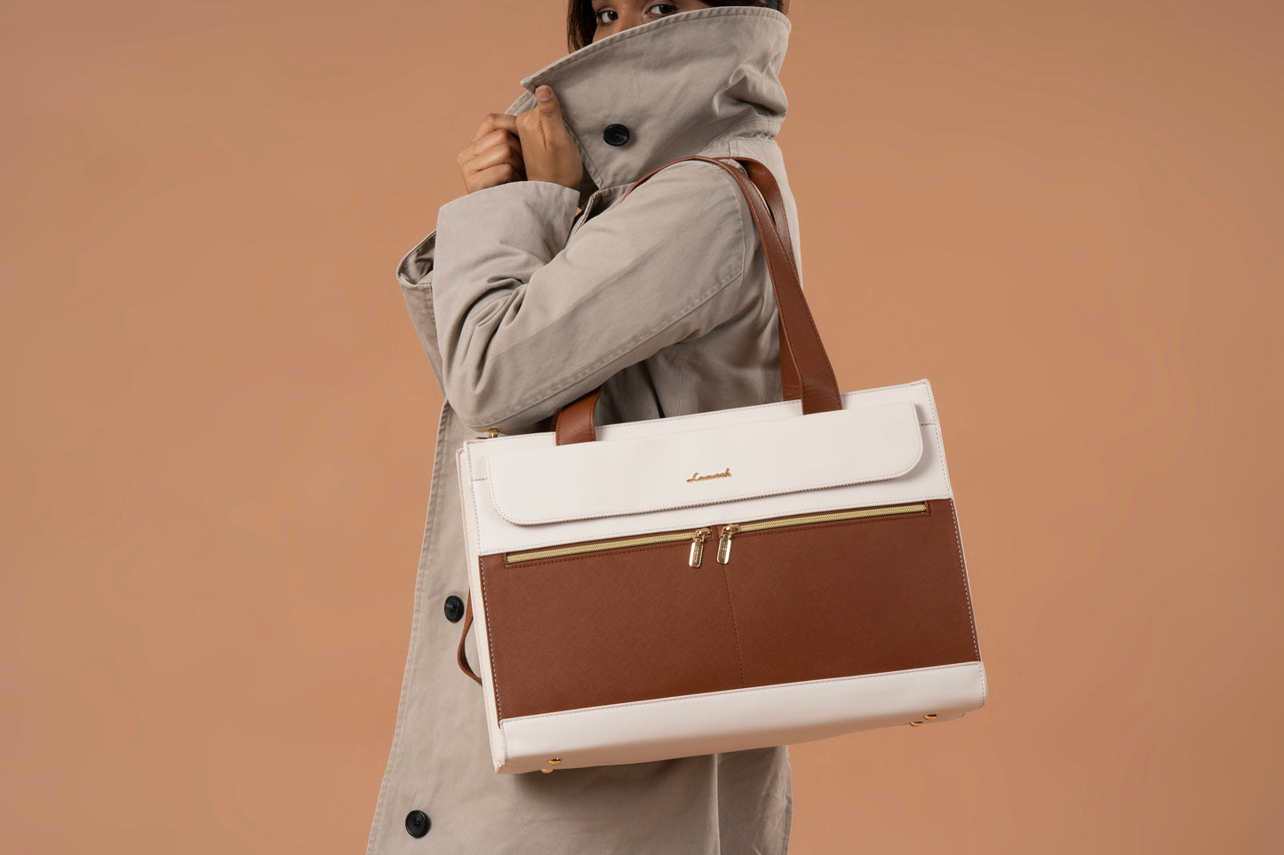 Iris Khaki-Beige Tote bag