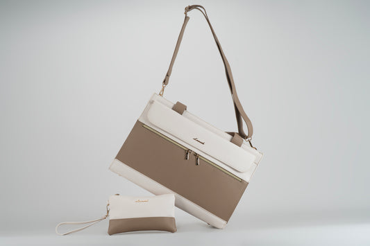 Iris Khaki-Beige Tote bag