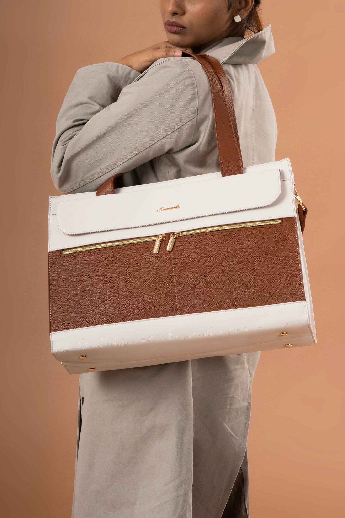 Iris Khaki-Beige Tote bag